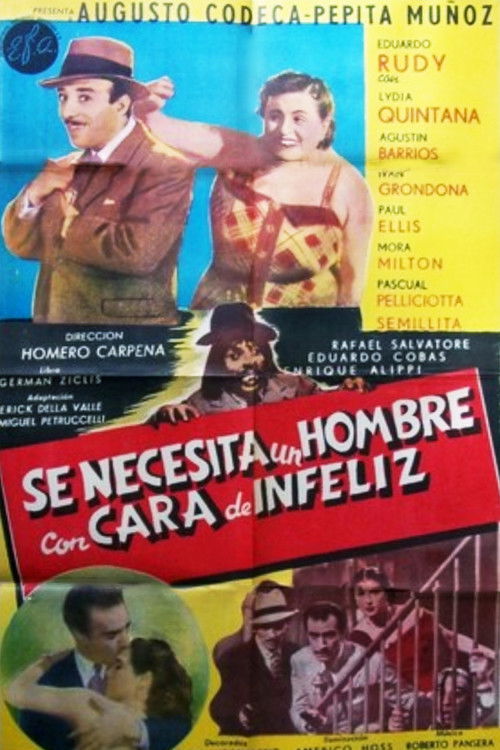 Se necesita un hombre con cara de infeliz (1954) poster