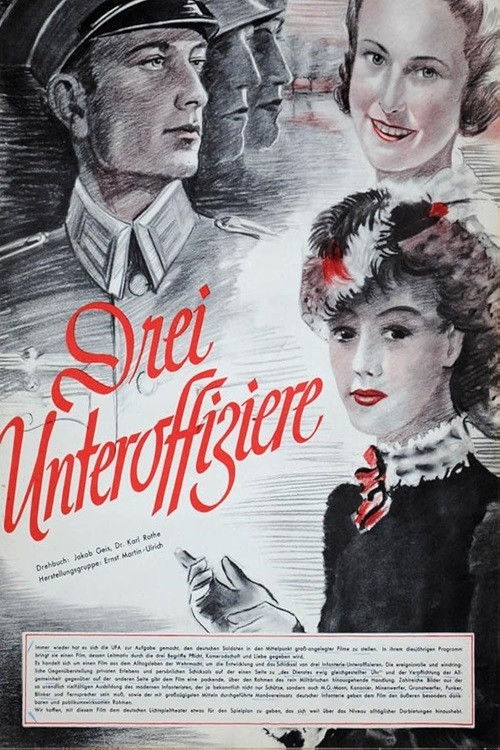 Drei Unteroffiziere (1939) poster