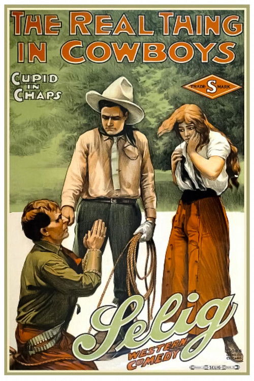 The Real Thing in Cowboys (1914) poster