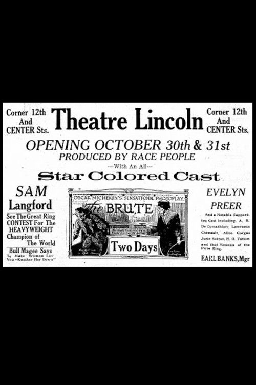 The Brute (1920) poster