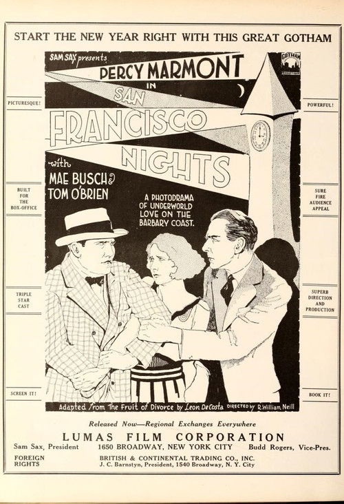 San Francisco Nights (1928) poster
