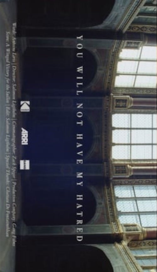 You Will Not Have My Hatred (2019) poster