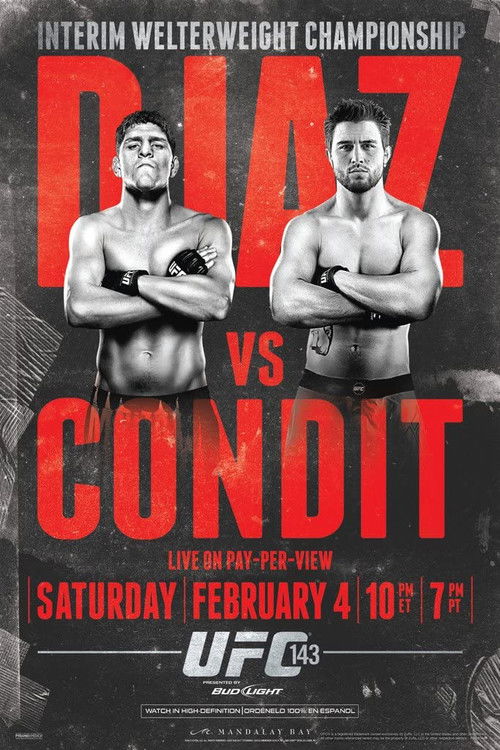 UFC 143: Diaz vs. Condit (2012) poster