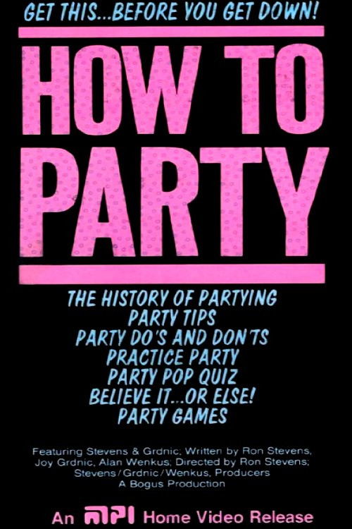How To Party (1986) poster