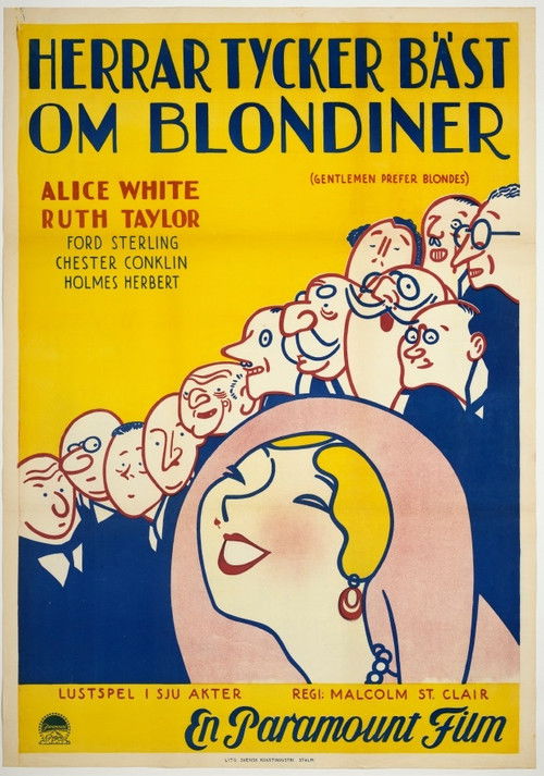 Gentlemen Prefer Blondes (1928) poster