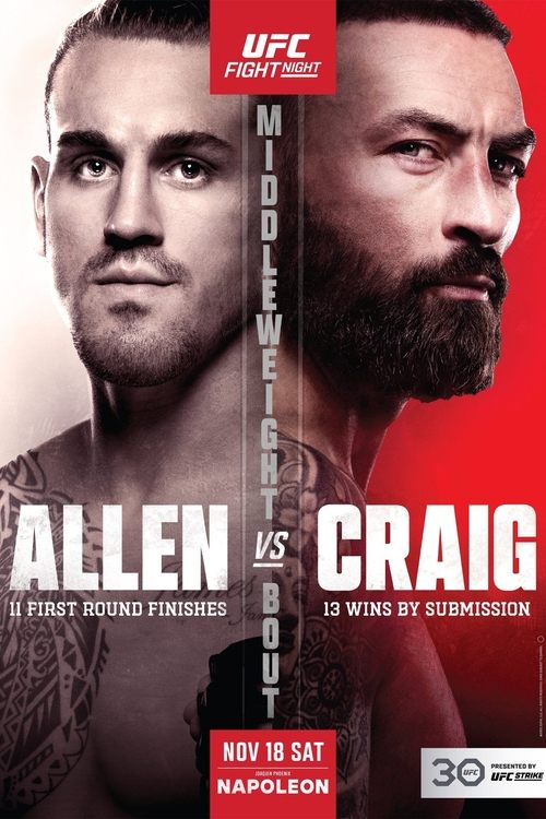 UFC Fight Night 232: Allen vs. Craig (2023) poster