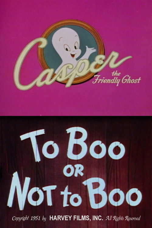 To Boo or Not to Boo (1951) poster