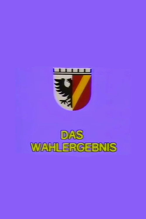 Das Wahlergebnis (1987) poster