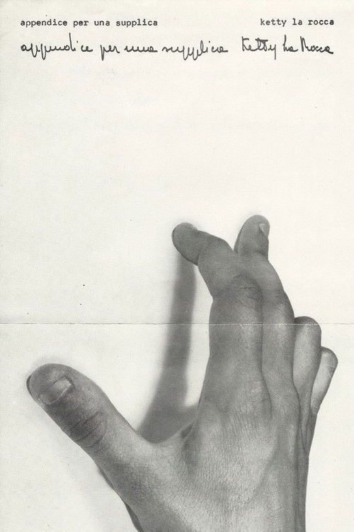 Appendice per una supplica (1972) poster