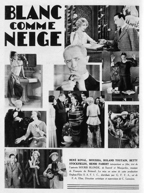 White as snow (1931) poster