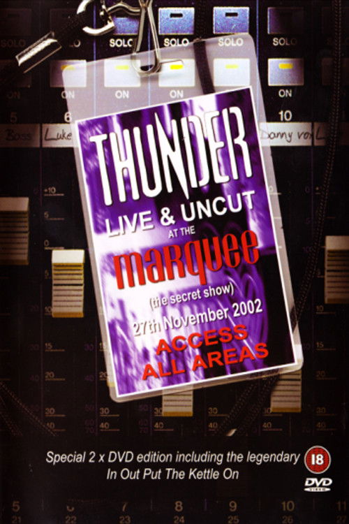 Thunder - Live And Uncut At The Marquee (2003) poster
