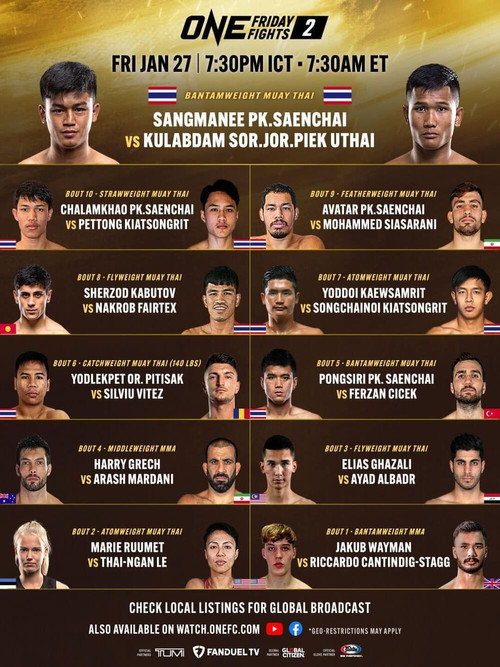 ONE Friday Fights 27: Tapaokaew vs. Harrison (2023) poster