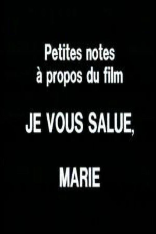 Petites notes à propos du film 'Je vous salue, Marie' (1983) poster