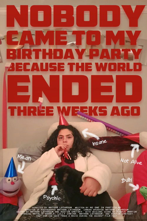 Nobody Came to My Birthday Party Because the World Ended Three Weeks Ago (2024) poster