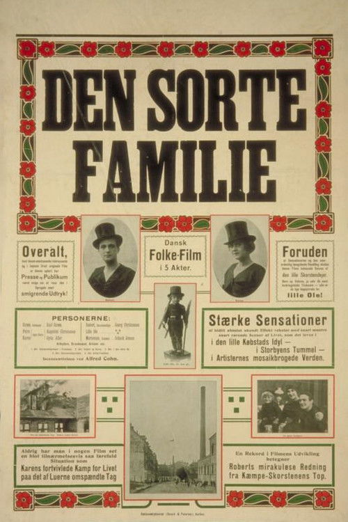 Den sorte Familie (1914) poster