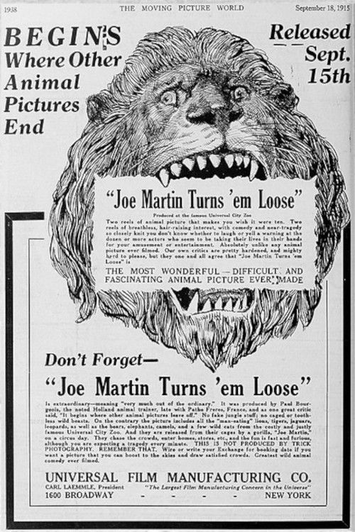 Joe Martin Turns 'Em Loose (1915) poster