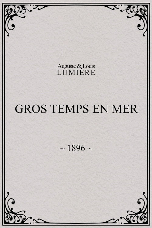 Gros temps en mer (1896) poster