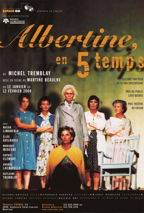 Albertine in Five Times (2000) poster