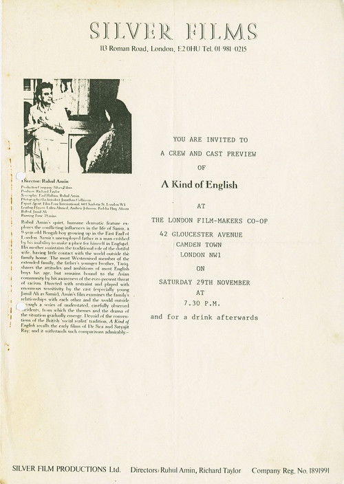 A Kind of English (1986) poster