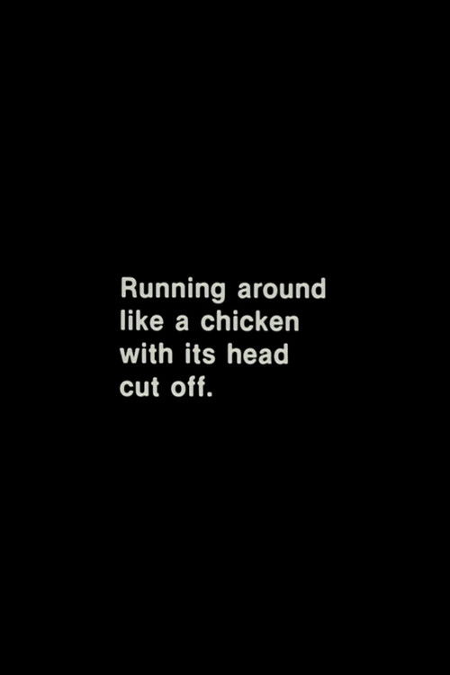 Running Around Like a Chicken With Its Head Cut Off (1960) poster