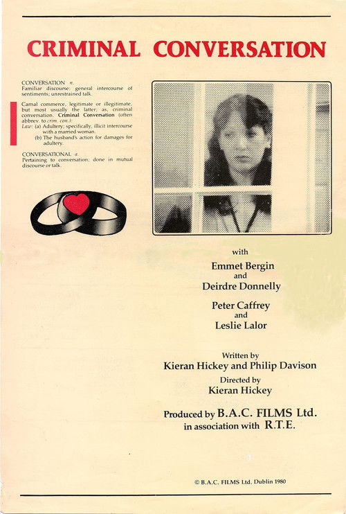 Criminal Conversation (1980) poster