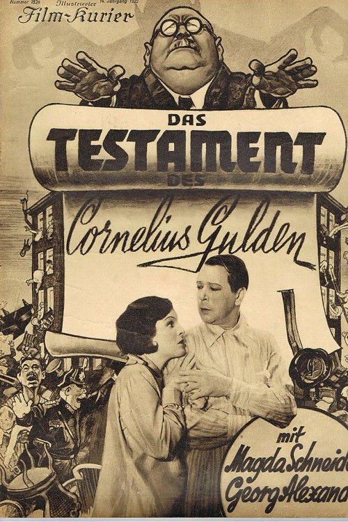 The Testament of Cornelius Gulden (1932) poster
