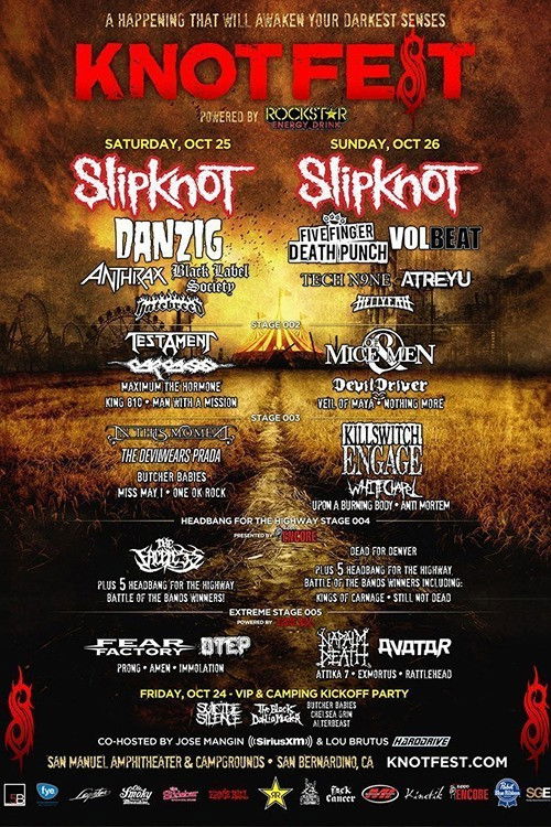 Slipknot - Live at KnotFest 2014 (Day 1) (2014) poster