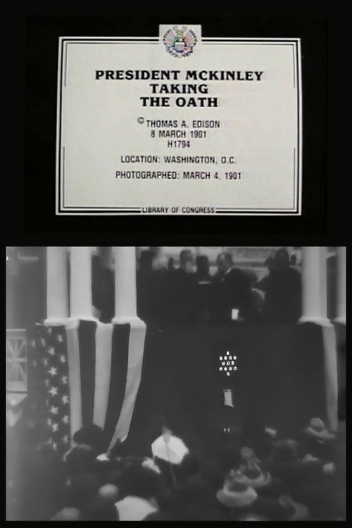 President McKinley Taking the Oath (1901) poster
