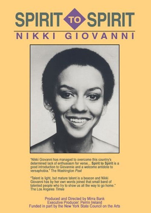 Spirit to Spirit: Nikki Giovanni (1986) poster