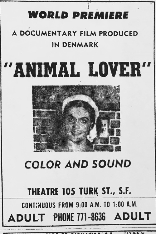 Animal Lover (1970) poster
