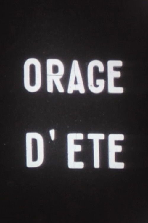 Orage d'été (1960) poster