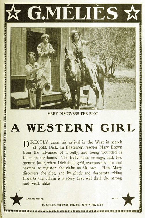 A Western Girl (1911) poster