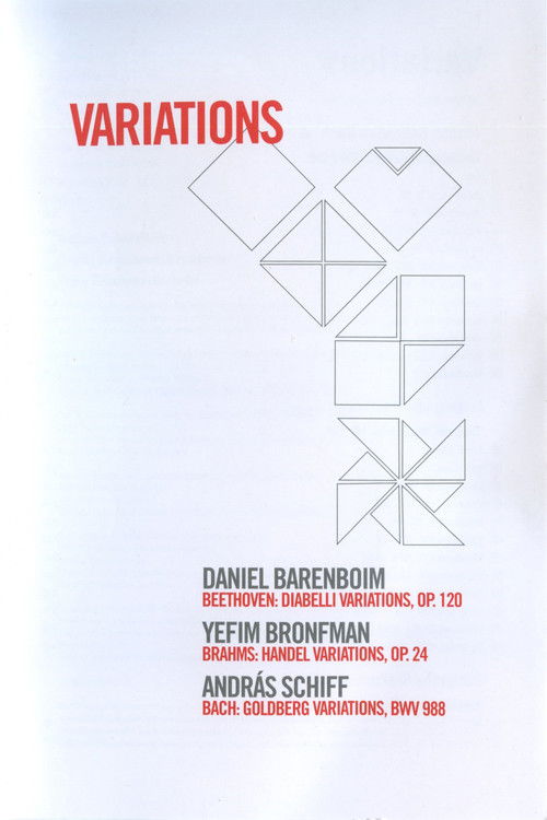 Variations - Daniel Barenboim/Yefim Bronfman/Andras Schiff (2011) poster