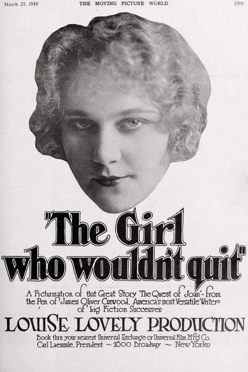 The Girl Who Wouldn't Quit (1918) poster