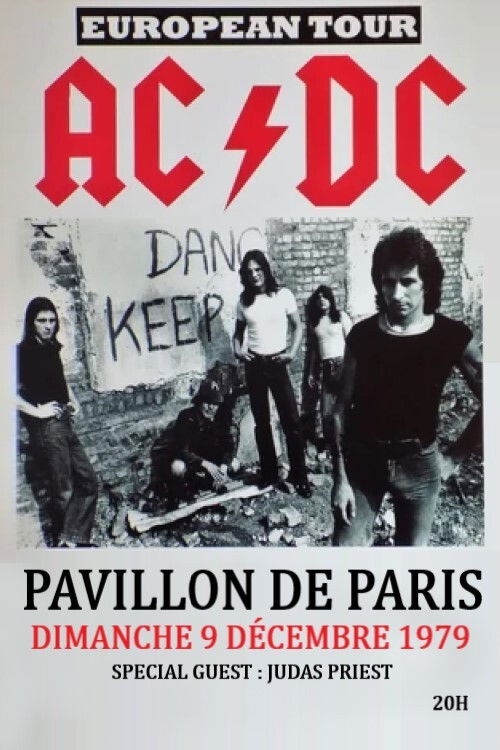 AC/DC - At the Pavillon in Paris 1979 (2008) poster