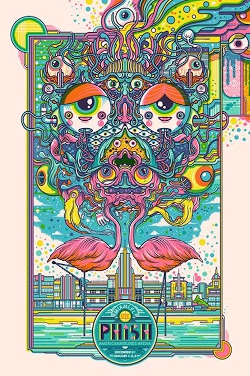 Phish 2014-12-31 American Airlines Arena, Miama, FL (2014) poster