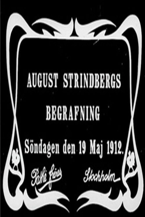 August Strindberg's Burial (1912) poster