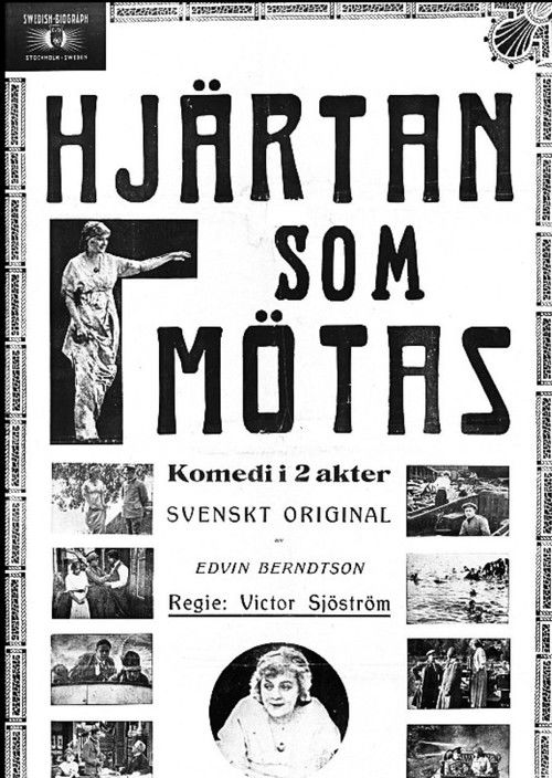 Hjärtan som mötas (1914) poster