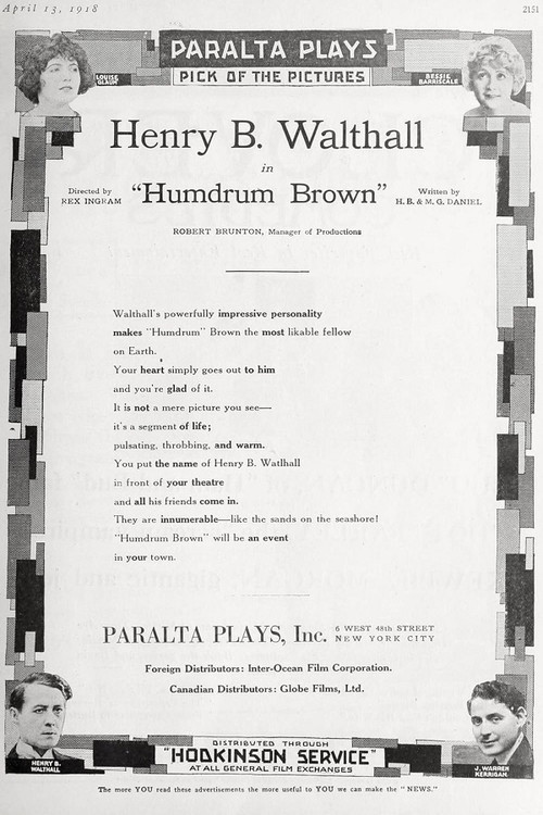 Humdrum Brown (1918) poster
