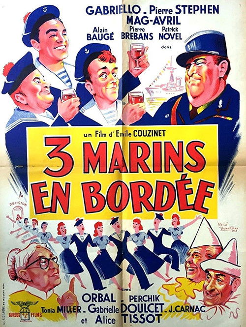 Trois marins en bordée (1957) poster