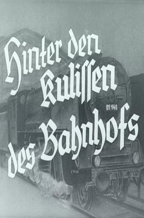 Hinter den Kulissen des Bahnhofs (1937) poster