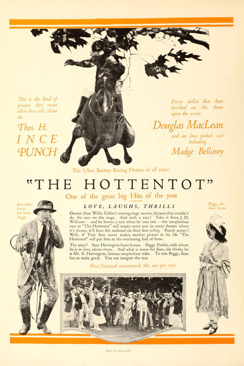 The Hottentot (1922) poster