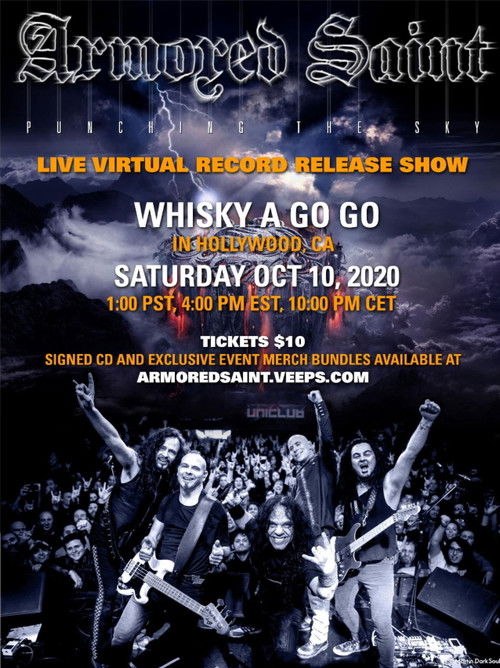 Armored Saint: Punching The Sky Record Release show (2020) poster