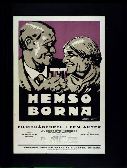 Hemsöborna (1919) poster