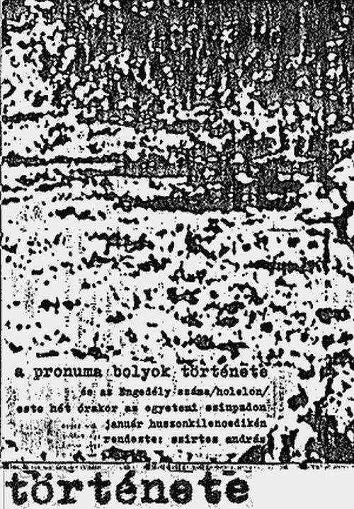 The History of the Pronuma Clusters (1983) poster