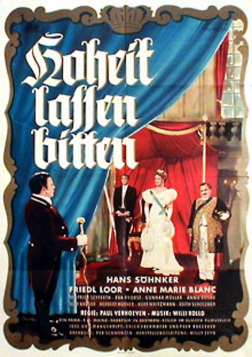 Hoheit lassen bitten (1954) poster