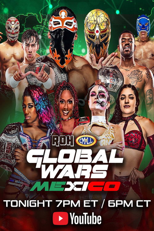 ROH/CMLL Global Wars Mexico (2025) poster