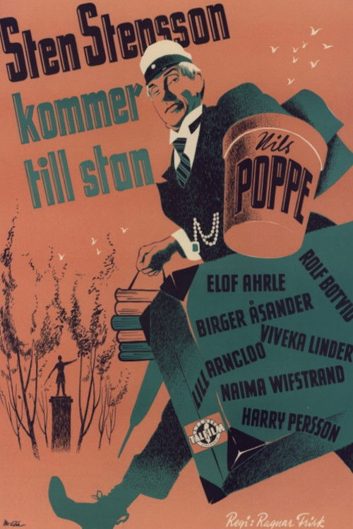 Sten Stensson kommer till stan (1945) poster