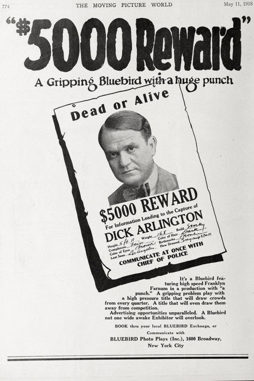 $5,000 Reward (1918) poster