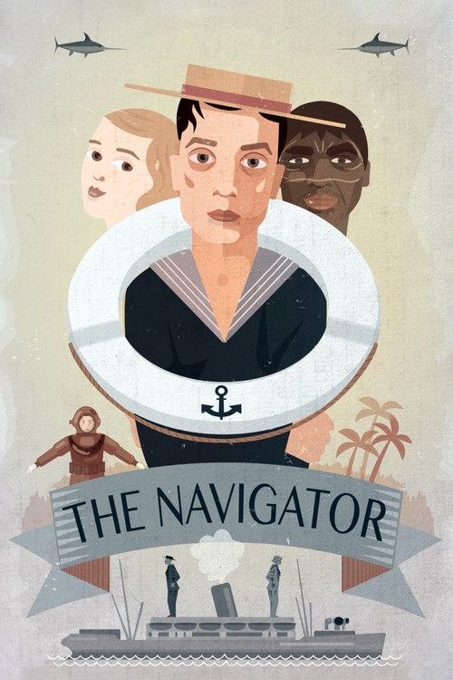 The Navigator (1924) poster